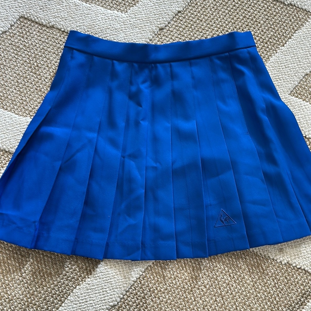 Le Coq Sportif Blue Skater Mini Skirt